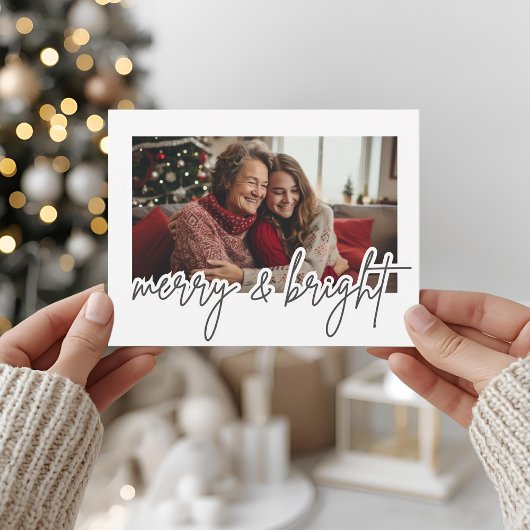 Modern Script Prettig & Leuke Foto Briefkaart
