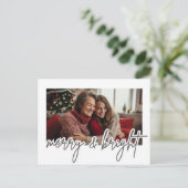 Modern Script Prettig & Leuke Foto Briefkaart (Staand voorkant)