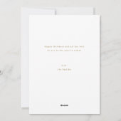 Modern Script prettige feestdagen familie Fotovaka Feestdagenkaart (Achterkant)