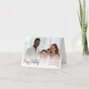 Modern script Prettige feestdagen volledige foto i