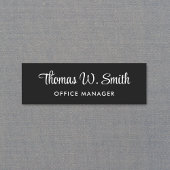 Modern Script Professional Black Naamplaatje