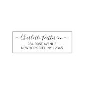 Modern Script Professioneel Persoonlijk Retouradre Zelfinktende Stempel (Design)