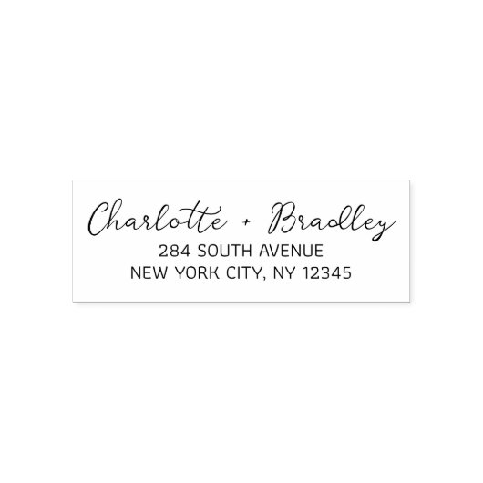 Modern Script Professioneel Persoonlijk Retouradre Zelfinktende Stempel (Design)