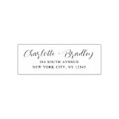 Modern Script Professioneel Persoonlijk Retouradre Zelfinktende Stempel (Design)