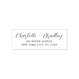 Modern Script Professioneel Persoonlijk Retouradre Zelfinktende Stempel