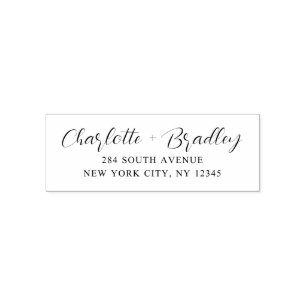 Modern Script Professioneel Persoonlijk Retouradre Zelfinktende Stempel