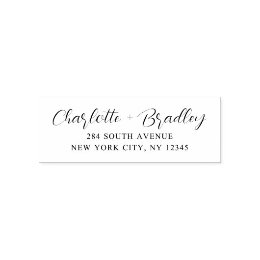 Modern Script Professioneel Persoonlijk Retouradre Zelfinktende Stempel (Design)