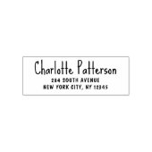 Modern Script Professioneel Persoonlijk Retouradre Zelfinktende Stempel (Design)