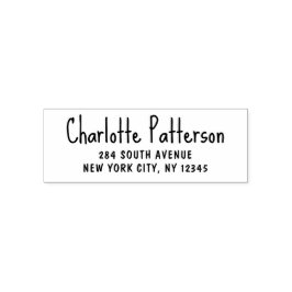 Modern Script Professioneel Persoonlijk Retouradre Zelfinktende Stempel