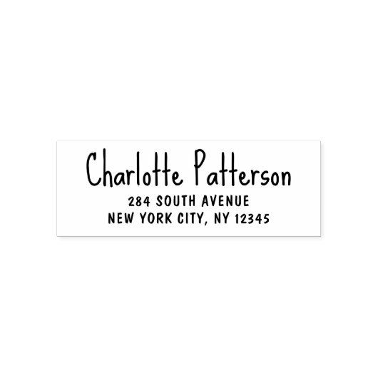 Modern Script Professioneel Persoonlijk Retouradre Zelfinktende Stempel (Design)