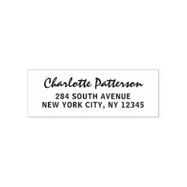 Modern Script Professioneel Persoonlijk Retouradre Zelfinktende Stempel