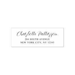 Modern Script Professioneel Persoonlijk Retouradre Zelfinktende Stempel