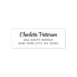 Modern Script Professioneel Persoonlijk Retouradre Zelfinktende Stempel
