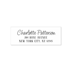 Modern Script Professioneel Persoonlijk Retouradre Zelfinktende Stempel
