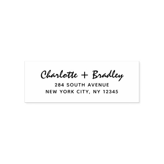 Modern Script Professioneel Persoonlijk Retouradre Zelfinktende Stempel (Design)