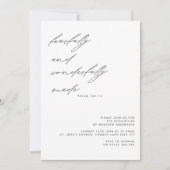 Modern Script Psalm 139 Baby Toewijding Foto Kaart (Voorkant)