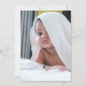 Modern Script Psalm 139 Baby Toewijding Foto Kaart (Achterkant)