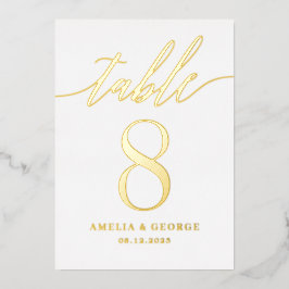 Modern Script REAL FOLIE Tafelnummer Kaart