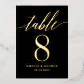 Modern Script REAL FOLIE Tafelnummer Kaart (Voorkant)