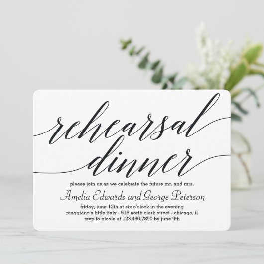 Modern script repetitie voor binnenste kaart (Staand voorkant)