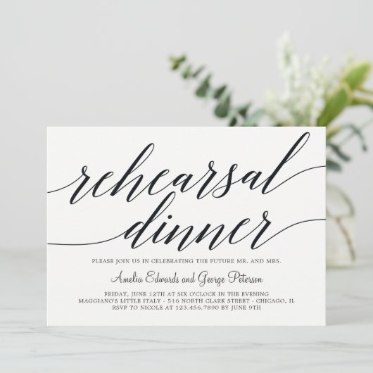 Modern script repetitie voor binnenste kaart (Staand voorkant)