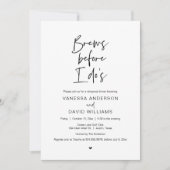 Modern script, repetitief diner en party Invitati Kaart (Voorkant)