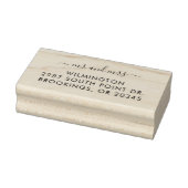 Modern script retouradres rubberstempel (Stempel)