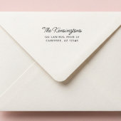 Modern Script Retouradres Zelfinktende Stempel