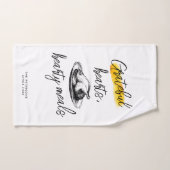 Modern Script Retro Turkije Grateful Thanksgiving Handdoek (Handdoek)