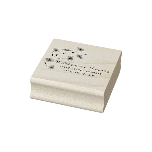 Modern Script Return Adres Aangepaste familienaam Rubberstempel (Stempel)