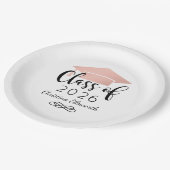 Modern Script Roos Gold 2025 Custom Afstuderen Papieren Bordje (Gekanteld)