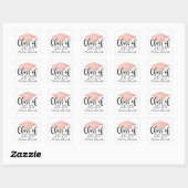 Modern Script Roos Gold 2025 Custom Afstuderen Vierkante Sticker (Vel)
