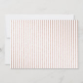 Modern script | Roos Gold | Vakantieknopkaart Kaart (Achterkant)