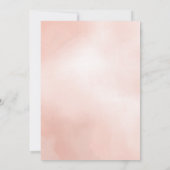 modern script roze girale bachelorette aankondiging (Achterkant)