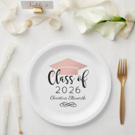 Modern Script Roze Goud 2026 Papieren Bordje