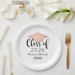 Modern Script Roze Goud 2026 Papieren Bordje