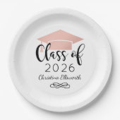 Modern Script Roze Goud 2026 Papieren Bordje (Voorkant)
