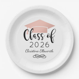 Modern Script Roze Goud 2026 Papieren Bordje