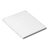 Modern Script Roze Hart Rand Monogram Notitieblok (Schuin)