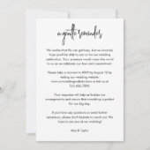 Modern Script RSVP Deadline Reminder Kaart (Voorkant)