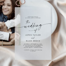 Modern Script Rustieke Boho Elegante Minimal Weddi