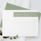 Modern Script Sage Green Minimalistic Wedding