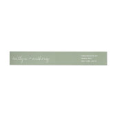 Modern Script Sage Green Minimalistic Wedding (Individueel)