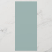 Modern Script Saliegroen Doop Menu (Achterkant)