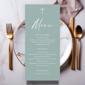 Modern Script Saliegroen Doop Menu