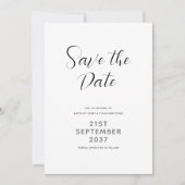 Modern script save the date (Voorkant)