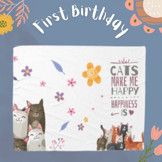 Modern Script Schattigee Cat Feline Animal Quote G Fleece Deken