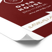 Modern Script	Schoon Muur Kunst Poster | open huis (Hoek)