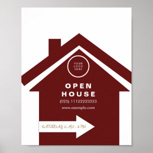 Modern Script Schoon Muur Kunst Poster open huis