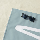 Modern script schrijven MRS huwelijksreis huwelijk Strandlaken (In situ)